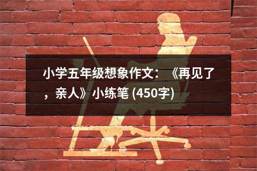小學(xué)五年級(jí)想象作文：《再見了，親人》小練筆 (450字)