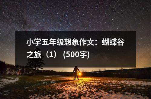 小學(xué)五年級(jí)想象作文：蝴蝶谷之旅（1） (500字)