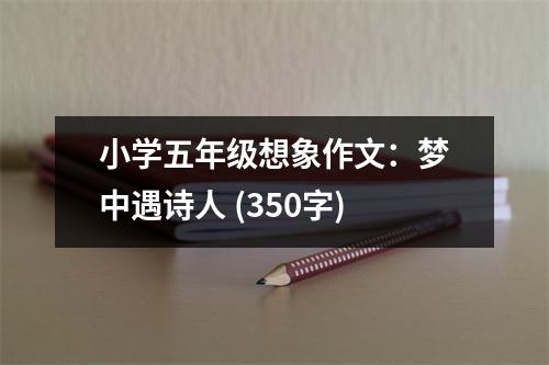 小學(xué)五年級想象作文：夢中遇詩人 (350字)