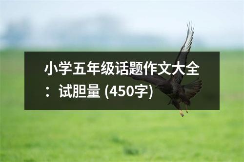小學(xué)五年級話題作文大全：試膽量 (450字)