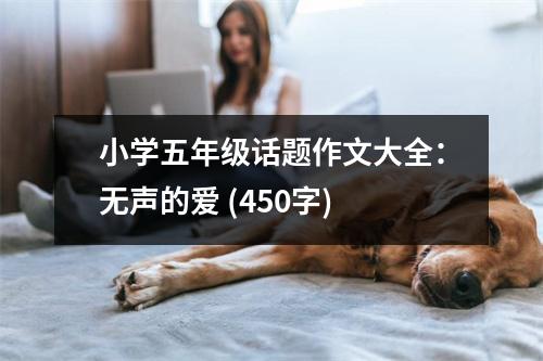 小學(xué)五年級話題作文大全：無聲的愛 (450字)