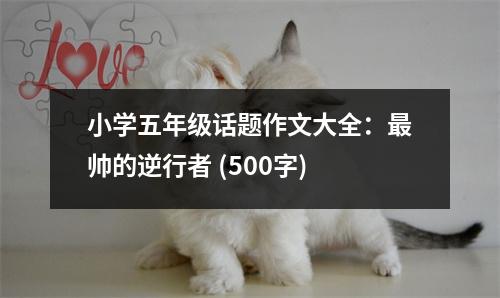 小學(xué)五年級話題作文大全：最帥的逆行者 (500字)