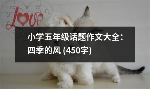 小學(xué)五年級(jí)話(huà)題作文大全：四季的風(fēng) (450字)