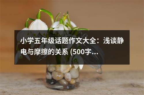 小學(xué)五年級(jí)話題作文大全：淺談靜電與摩擦的關(guān)系 (500字)