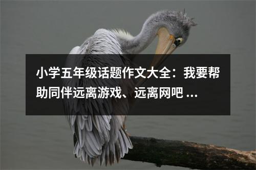 小學(xué)五年級(jí)話題作文大全：我要幫助同伴遠(yuǎn)離游戲、遠(yuǎn)離網(wǎng)吧 (500字)