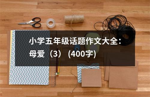 小學(xué)五年級(jí)話題作文大全：母愛(ài)（3） (400字)