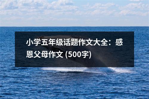 小學(xué)五年級(jí)話題作文大全：感恩父母作文 (500字)