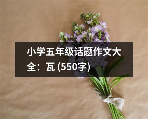 小學(xué)五年級話題作文大全：瓦 (550字)