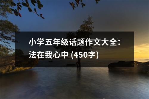 小學(xué)五年級(jí)話題作文大全：法在我心中 (450字)