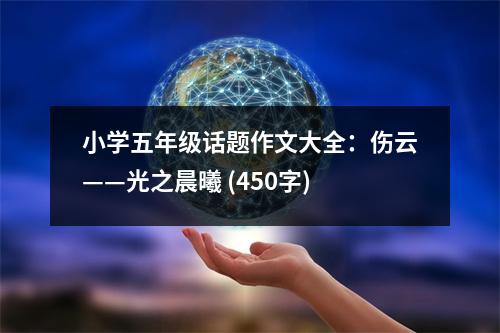 小學(xué)五年級(jí)話題作文大全：傷云——光之晨曦 (450字)