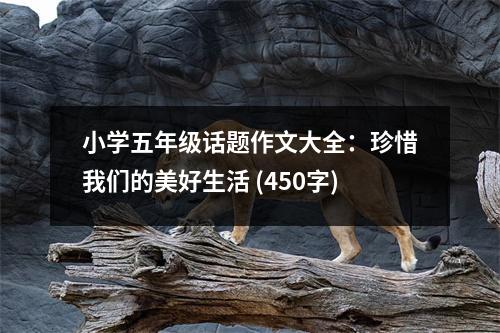 小學(xué)五年級(jí)話題作文大全：珍惜我們的美好生活 (450字)