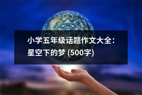 小學(xué)五年級話題作文大全：星空下的夢 (500字)