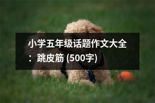 小學(xué)五年級話題作文大全：跳皮筋 (500字)