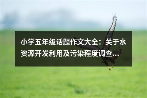 小學五年級話題作文大全：關于水資源開發(fā)利用及污染程度調查報告 (550字)