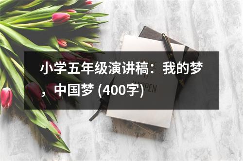 小學(xué)五年級演講稿：我的夢，中國夢 (400字)