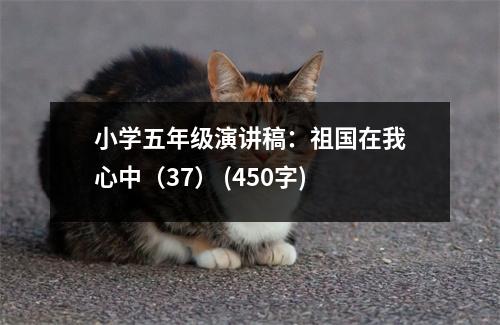 小學(xué)五年級(jí)演講稿：祖國(guó)在我心中（37） (450字)