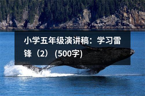 小學(xué)五年級(jí)演講稿：學(xué)習(xí)雷鋒（2） (500字)