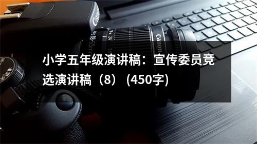小學(xué)五年級演講稿：宣傳委員競選演講稿（8） (450字)