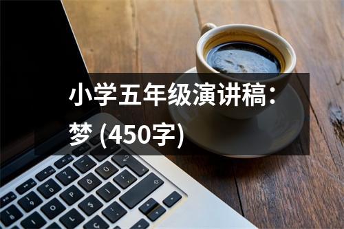 小學(xué)五年級(jí)演講稿：夢(mèng) (450字)