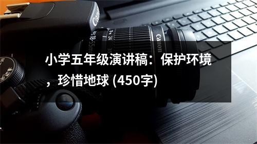 小學五年級演講稿：保護環(huán)境，珍惜地球 (450字)