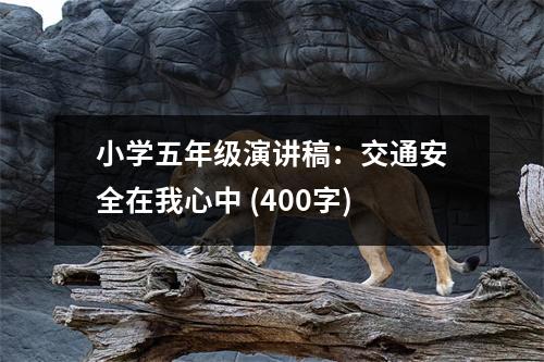 小學五年級演講稿：交通安全在我心中 (400字)