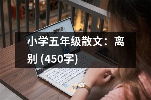 小學(xué)五年級散文：離別 (450字)