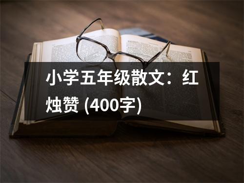 小學(xué)五年級散文：紅燭贊 (400字)