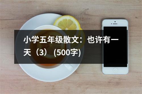 小學(xué)五年級散文：也許有一天（3） (500字)