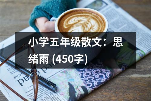 小學(xué)五年級(jí)散文：思緒雨 (450字)