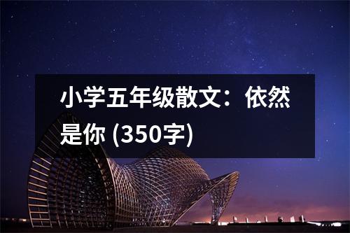 小學(xué)五年級(jí)散文：依然是你 (350字)