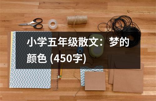 小學(xué)五年級(jí)散文：夢(mèng)的顏色 (450字)