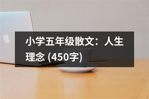 小學(xué)五年級(jí)散文：人生理念 (450字)