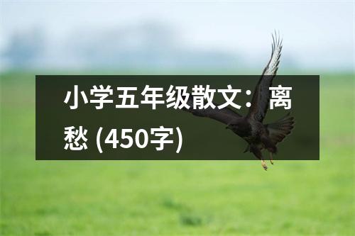 小學(xué)五年級散文：離愁 (450字)