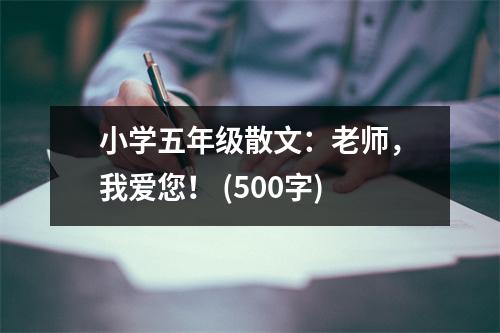 小學(xué)五年級(jí)散文：老師，我愛您！ (500字)