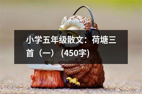 小學五年級散文：荷塘三首（一） (450字)