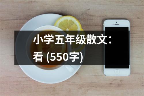 小學(xué)五年級散文：看 (550字)