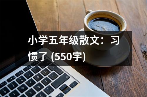 小學(xué)五年級散文：習(xí)慣了 (550字)