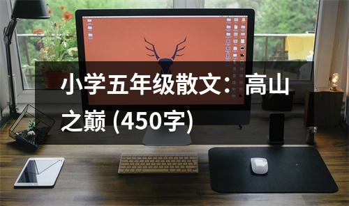 小學(xué)五年級(jí)散文：高山之巔 (450字)