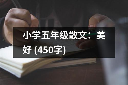 小學五年級散文：美好 (450字)