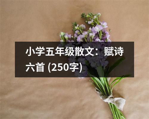 小學(xué)五年級(jí)散文：賦詩(shī)六首 (250字)