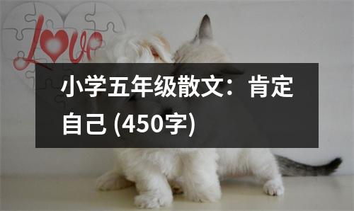 小學五年級散文：肯定自己 (450字)