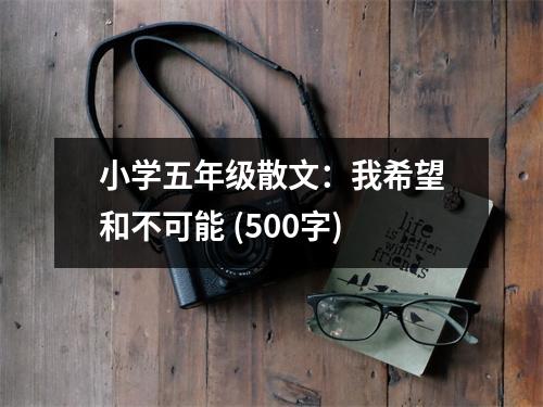 小學(xué)五年級(jí)散文：我希望和不可能 (500字)