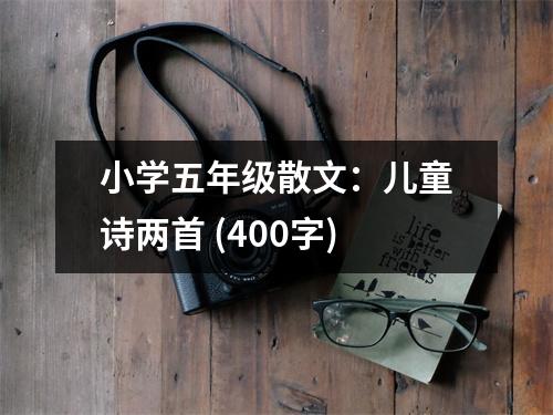 小學(xué)五年級(jí)散文：兒童詩(shī)兩首 (400字)
