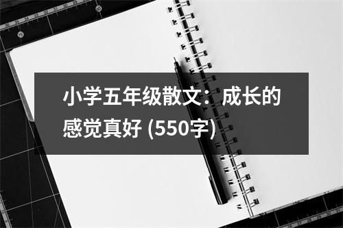 小學(xué)五年級散文：成長的感覺真好 (550字)