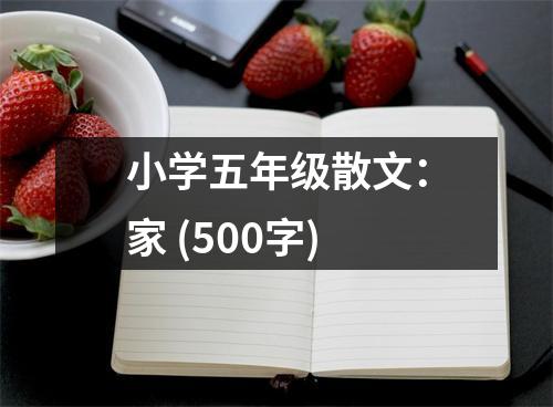 小學(xué)五年級散文：家 (500字)