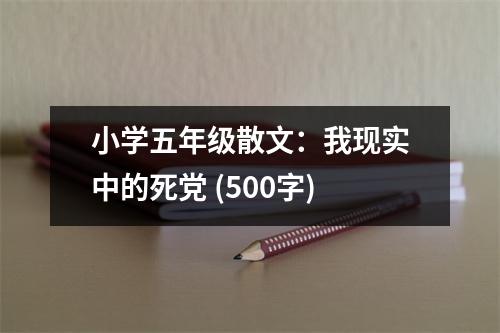 小學五年級散文：我現(xiàn)實中的死黨 (500字)