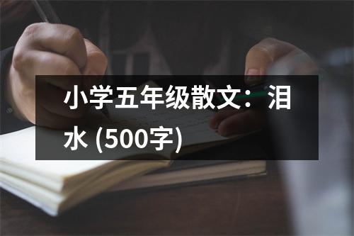 小學(xué)五年級散文：淚水 (500字)
