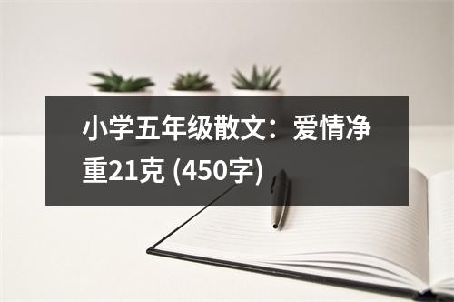 小學(xué)五年級散文：愛情凈重21克 (450字)