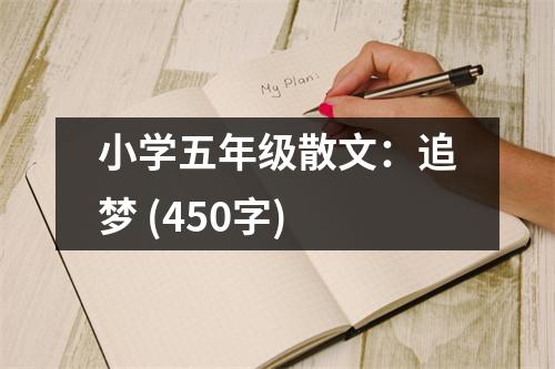 小學(xué)五年級(jí)散文：追夢(mèng) (450字)