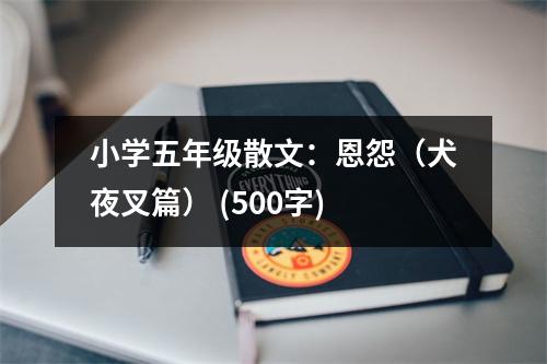 小學(xué)五年級(jí)散文：恩怨（犬夜叉篇） (500字)
